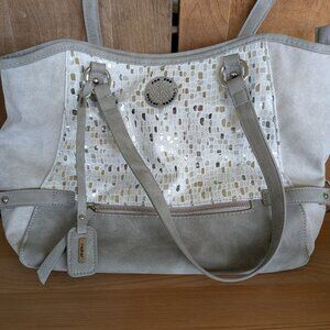 Rieker Grey-Silver Leather Purse